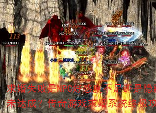 ���ʧ����NPC�øжȲ��㻹����������δ��ɣ�������Ϸ���ϵͳ�ռ����Խ��أ�