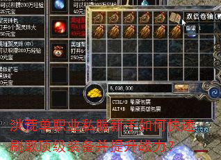 ��ĵ�ְҵ˽��������ο���ˢȡ����װ��������ս����